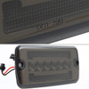 1997-2006 Jeep Wrangler Front Bumper LED Turn Signal Lights (Chrome Housing / Smoked Lens)