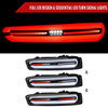 2016-2018 Chevrolet Camaro Full LED Sequential Tail Light (Black Housing / Clear Lens)