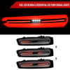 2016-2018 Chevrolet Camaro Full LED Sequential Tail Light (Glossy Black Housing / Smoked Lens)