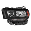 2019-2024 Dodge Ram 2500 3500 Factory Style Crystal Headlight - Driver Side Only (Black Housing / Clear Lens)