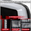 2021-2023 Ford F-150 Full LED Tail Lights with White Light Bar Sequential Turn Signal, Startup Animation & Factory BSM Compatibility (Black Housing / Clear Lens)