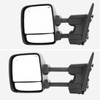 2016-2022 Nissan Titan Power Adjustable, BSM, Memory Fuction, & Manually Extendable Chrome Towing Mirrors with Clear Lens LED Turn Signal & Puddle Lights