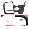 2016-2022 Nissan Titan Power Adjustable, BSM, Memory Fuction, & Manually Extendable Black Towing Mirrors with Clear Lens LED Turn Signal & Puddle Lights
