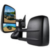 1999-2007 Chevrolet Silverado/Tahoe/Suburban GMC Sierra/Yukon XL Manual Adjustable & Extendable Black Cover Towing Mirrors