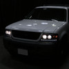 2002-2005 Ford Explorer Dual Halo Projector Headlights w/ LED Light Strip (Jet Black Housing/Clear Lens)