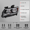 2015-2022 Chevrolet Colorado Factory Style Headlights (Black Chrome Housing / Clear Lens)