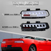 2014-2015 Chevrolet Camaro Full Red LED Sequential Tail Light (Black Housing / Clear Lens)