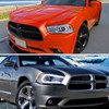 2011-2014 Dodge Charger HID Projector Headlights w/ LED DRL Light Strip Sequential Turn Signal and Side Marker  (Chrome Housing / Clear Lens)