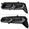 2014-2019 Chevrolet Corvette C7 Sequential LED Turn Signal C8-Style Tail Lights (Black Housing / Smoked Lens)