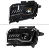 2010-2013 Chevrolet Camaro Projector Headlights w/ Switchback LED DRL (Matte Black Housing / Clear Lens)