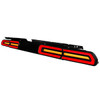 2008-2014 Dodge Challenger Sequential LED Turn Signal Tail Lights (Black Housing / Smoked Lens / White Bars)