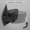 2021-2025 Ford F-150 Black Power Adjustable, Manual Fold, BSD & Heated Side Mirror w/ LED DRL Turn Signal Light - Driver Side Only