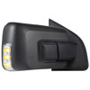 2021-2025 Ford F-150 Black Power Adjustable, Manual Fold, BSD & Heated Side Mirror w/ LED DRL Turn Signal Light Temperature Sensor - Passenger Side Only