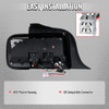 2005-2009 Ford Mustang LED Tail Brake Signal Lights (Black Housing / Clear Lens / White Bars)