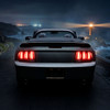 2005-2009 Ford Mustang LED Tail Brake Signal Lights (Black Housing / Clear Lens / White Bars)