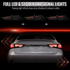 2014-2017 Lexus IS250/IS350 Full LED Tail Lights w/ Sequentail Turn Signal (Glossy Black Housing / Smoked Lens)