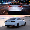 2014-2017 Lexus IS250/IS350 Full LED Tail Lights w/ Sequentail Turn Signal (Jet Black Housing / Clear Lens)