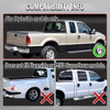 1999-2007 Ford F-250 / F-350 / F-450 / F-550 Super Duty Red LED C-Bar Tail Lights (Black Housing / Clear Lens)