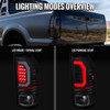 1999-2007 Ford F-250 / F-350 / F-450 / F-550 Super Duty LED C-Bar Tail Lights (Black Housing / Smoked Lens)