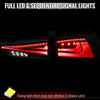 2014-2017 Lexus IS250 / IS350 Full LED Tail Lights with Sequential Turn Signal (Black Housing / Clear Lens)