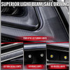 2014-2017 Lexus IS250 / IS350 Full LED Tail Lights with Sequential Turn Signal (Black Housing / Clear Lens)