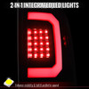 2008-2016 Ford F-250 / F-350 / F-450 / F-550 Super Duty LED C-Bar Tail Lights (Black Housing / Smoked Lens)