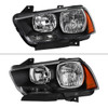 2011-2014 Dodge Charger Factory Style Halogen Headlights (Matte Black Housing / Clear Lens)
