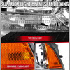 2011-2014 Dodge Charger Factory Style Halogen Headlights (Chrome Housing / Clear Lens)