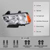 2011-2014 Dodge Charger Factory Style Halogen Headlights (Chrome Housing / Clear Lens)