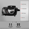 2010-2013 Chevrolet Camaro Factory Style Halogen Headlights (Matte Black Housing / Clear Lens)
