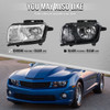 2010-2013 Chevrolet Camaro Factory Style Halogen Headlights (Matte Black Housing / Clear Lens)