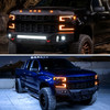 2019-2021 Chevrolet Silverado 1500 LED DRL Projector Headlights with Switchback Sequential LED Turn Signal (Black Housing / Clear Lens)