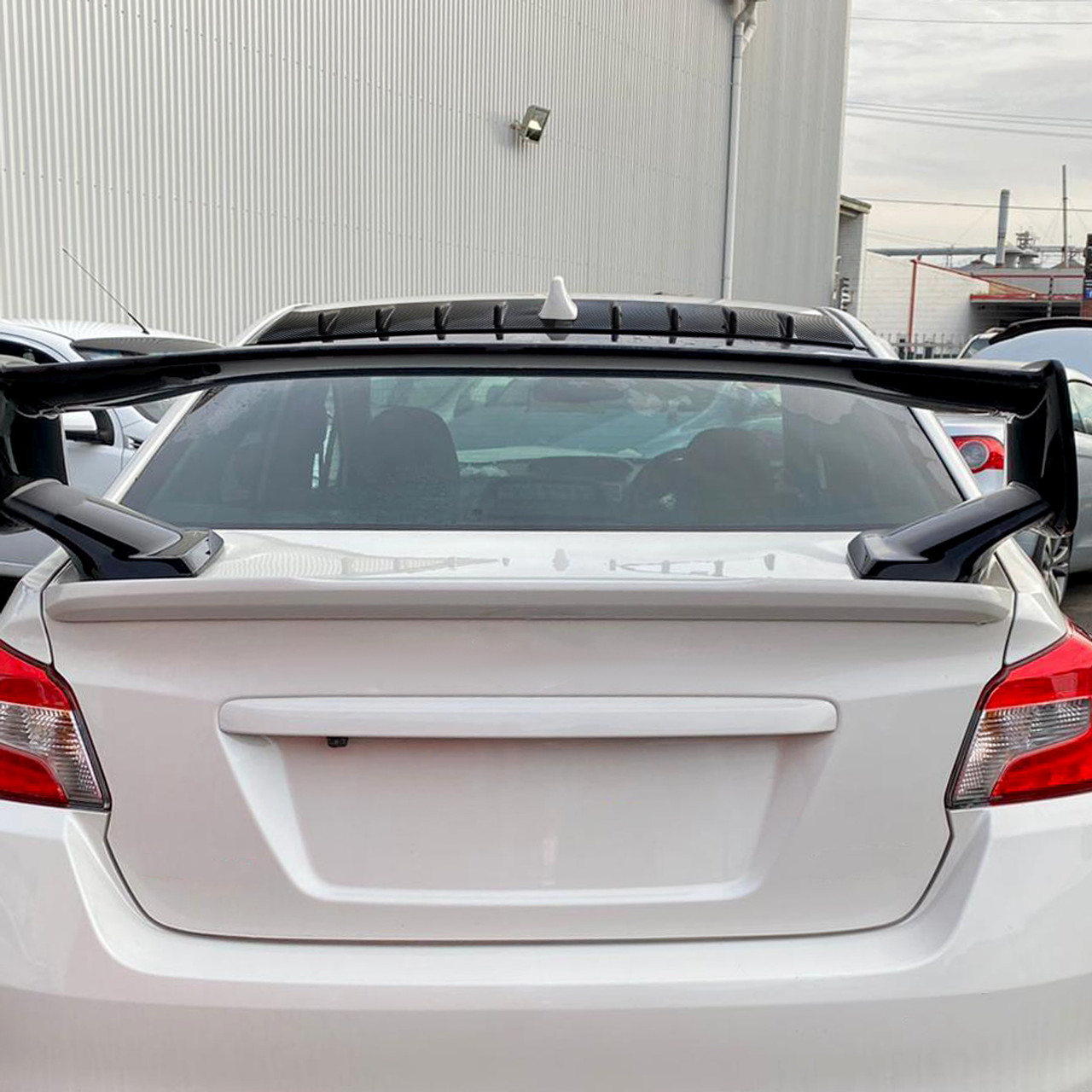 15 18 Subaru Wrx Sti Matte Black Abs Carbon Fiber Look Shark Fin Style Rear Roof Spoiler K2 Motor 15 18 Subaru Wrx Sti Matte Black Abs Carbon Fiber Look Shark Fin Style Rear Roof Spoiler K2 Motor