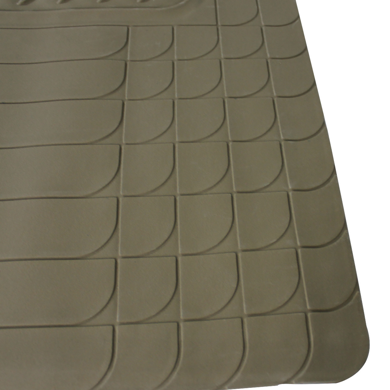 Universal PVC Rubber Floor Mats - 4PC (Beige) - K2 Motor