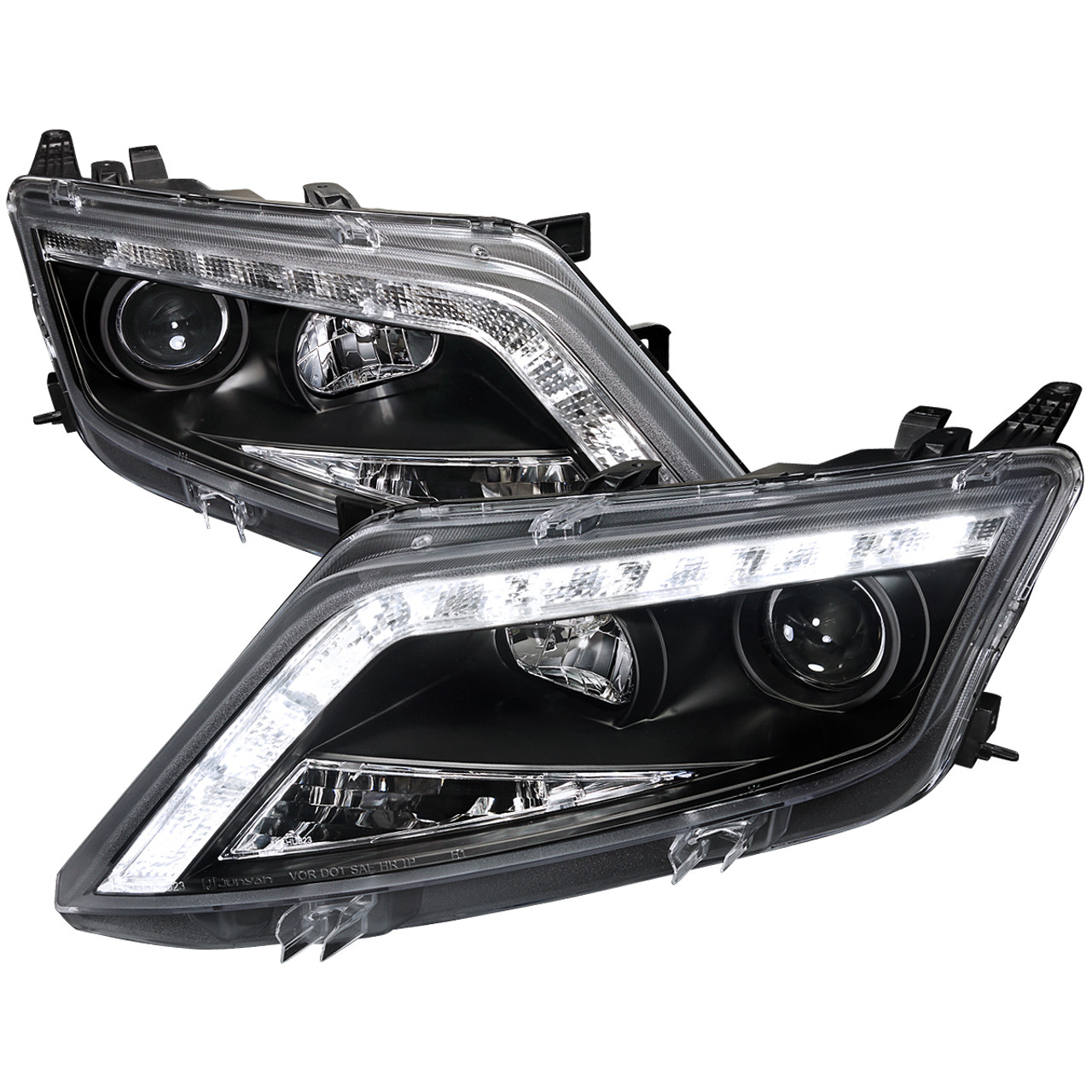 2010-2012 Ford Fusion Projector Headlights w/ LED Light Strip