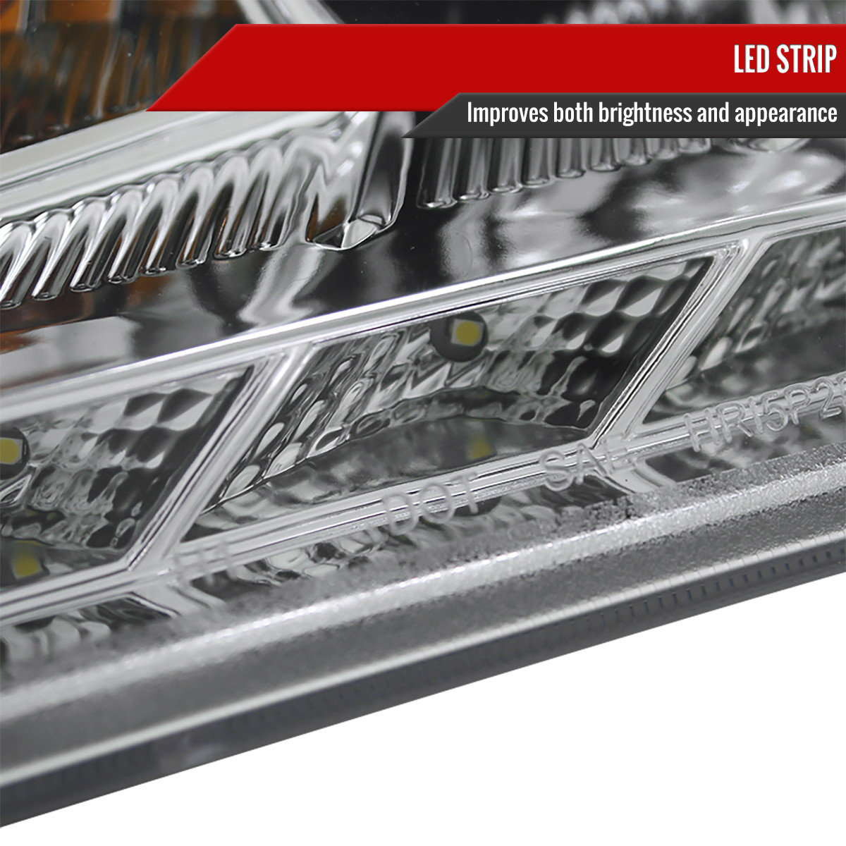 2010-2012 Hyundai Genesis Coupe 2DR Projector Headlights – Chrome Housing, Clear Lens, H1 Bulbs Included