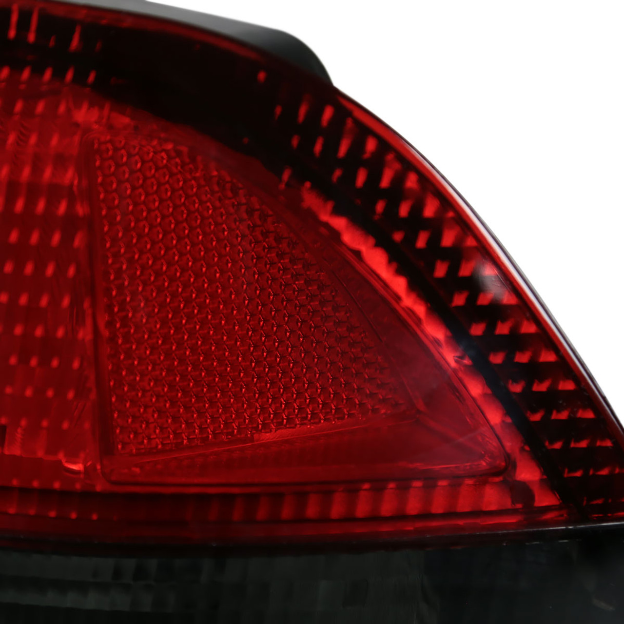 1996-2000 Honda Civic Coupe Tail Lights (Chrome Housing/Red Smoke