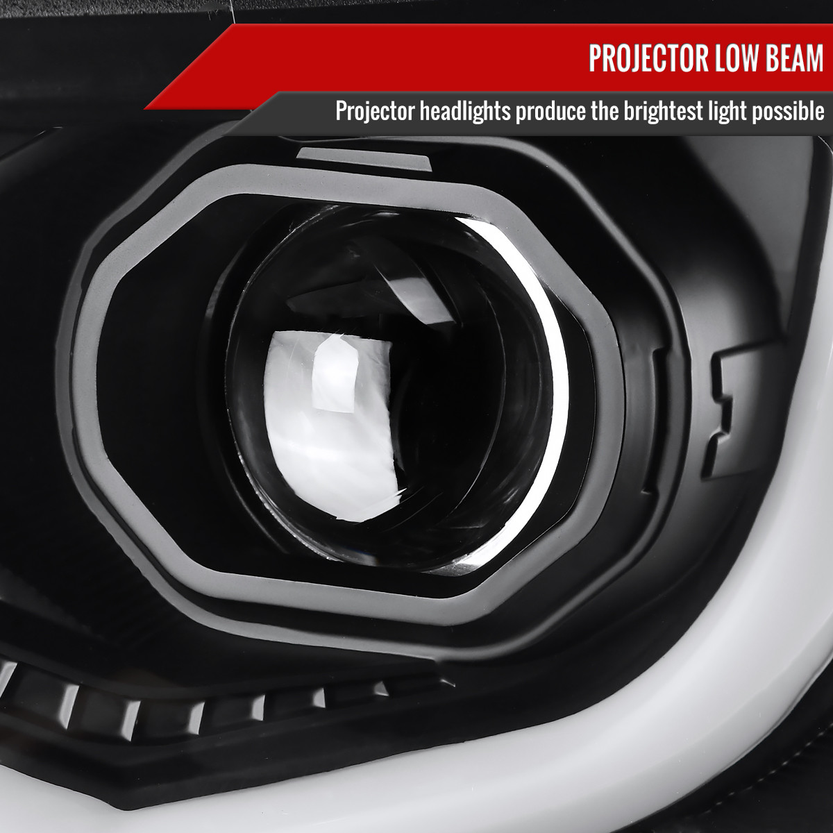 2015-2022 Chevrolet Colorado LED Bar Projector Headlights (Matte