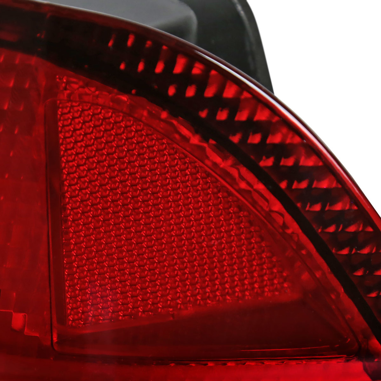 1996-2000 Honda Civic Coupe Tail Lights (Chrome Housing/Red Clear