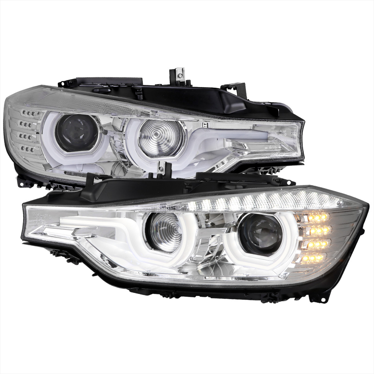 2012-2015 BMW F30 3 Series Sedan Dual LED U-Bar Projector HID