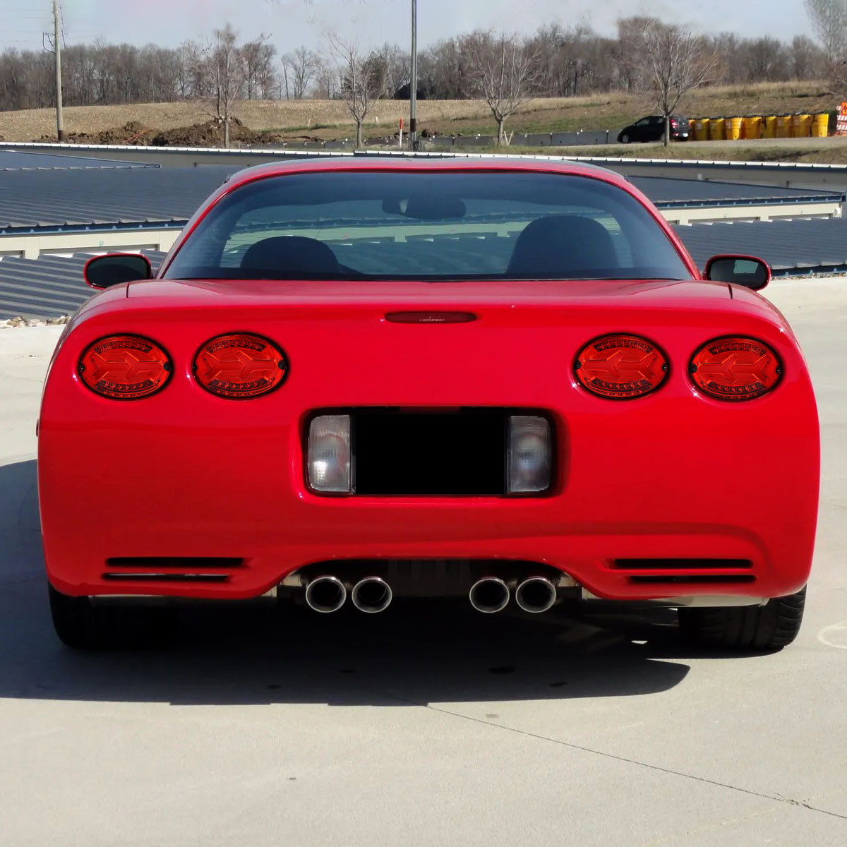1997-2004 Chevrolet Corvette C5 4 PC LED Bar Tail Lights (Chrome