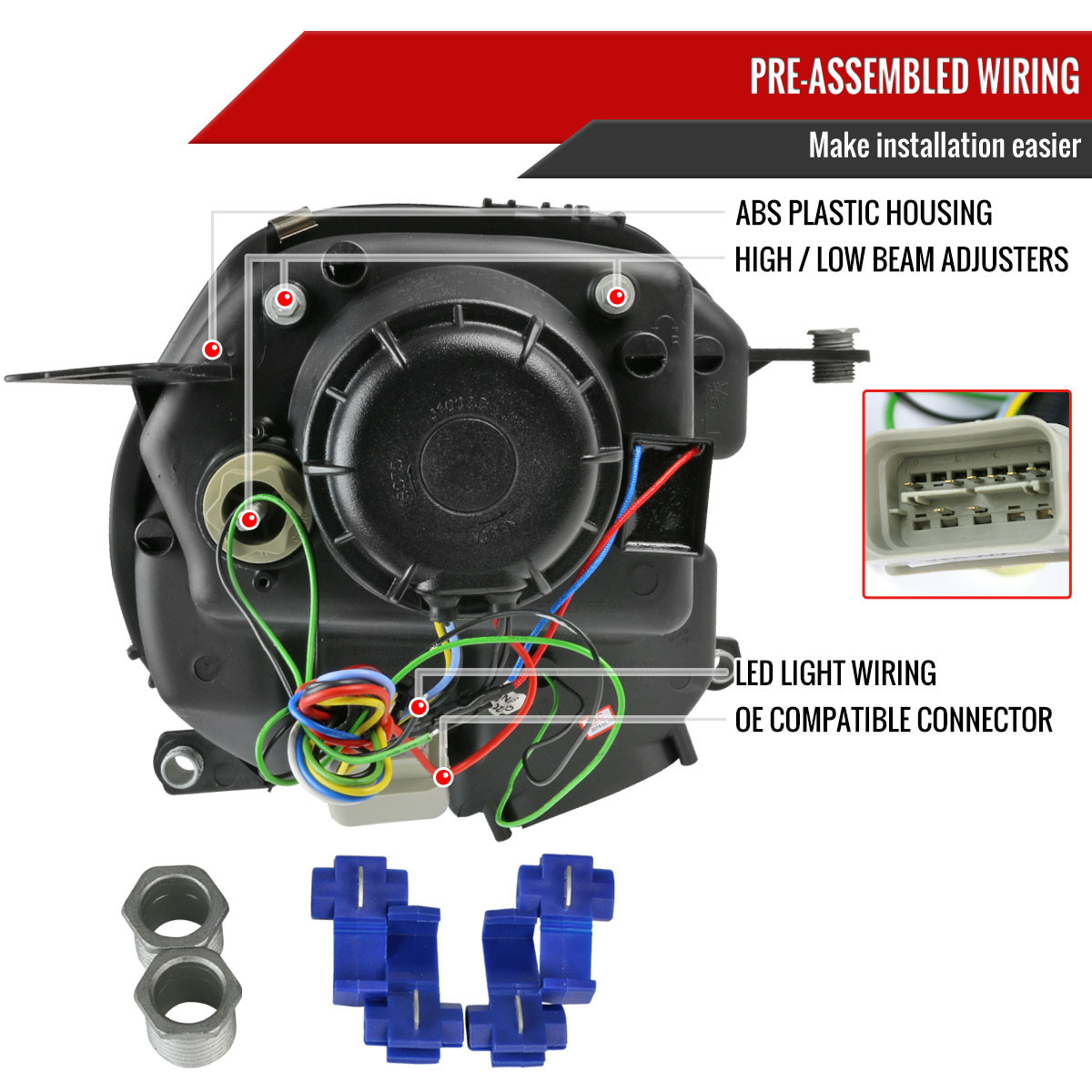 2007-2015 Mini Cooper R55 R56 R57 R58 R59 Projector Headlights w