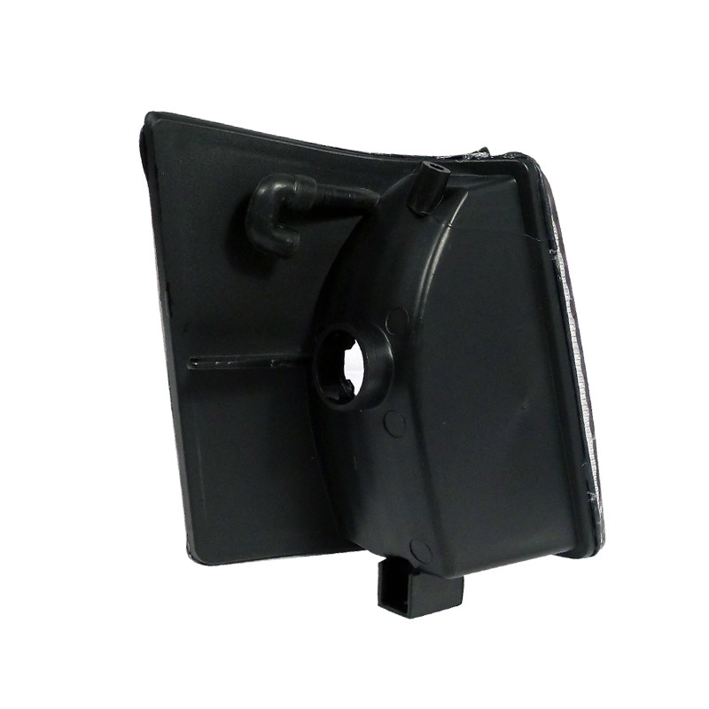 1993-1998 Jeep Grand Cherokee Corner Lights w/ Amber Reflectors (Matte Black Housing/Clear Lens)