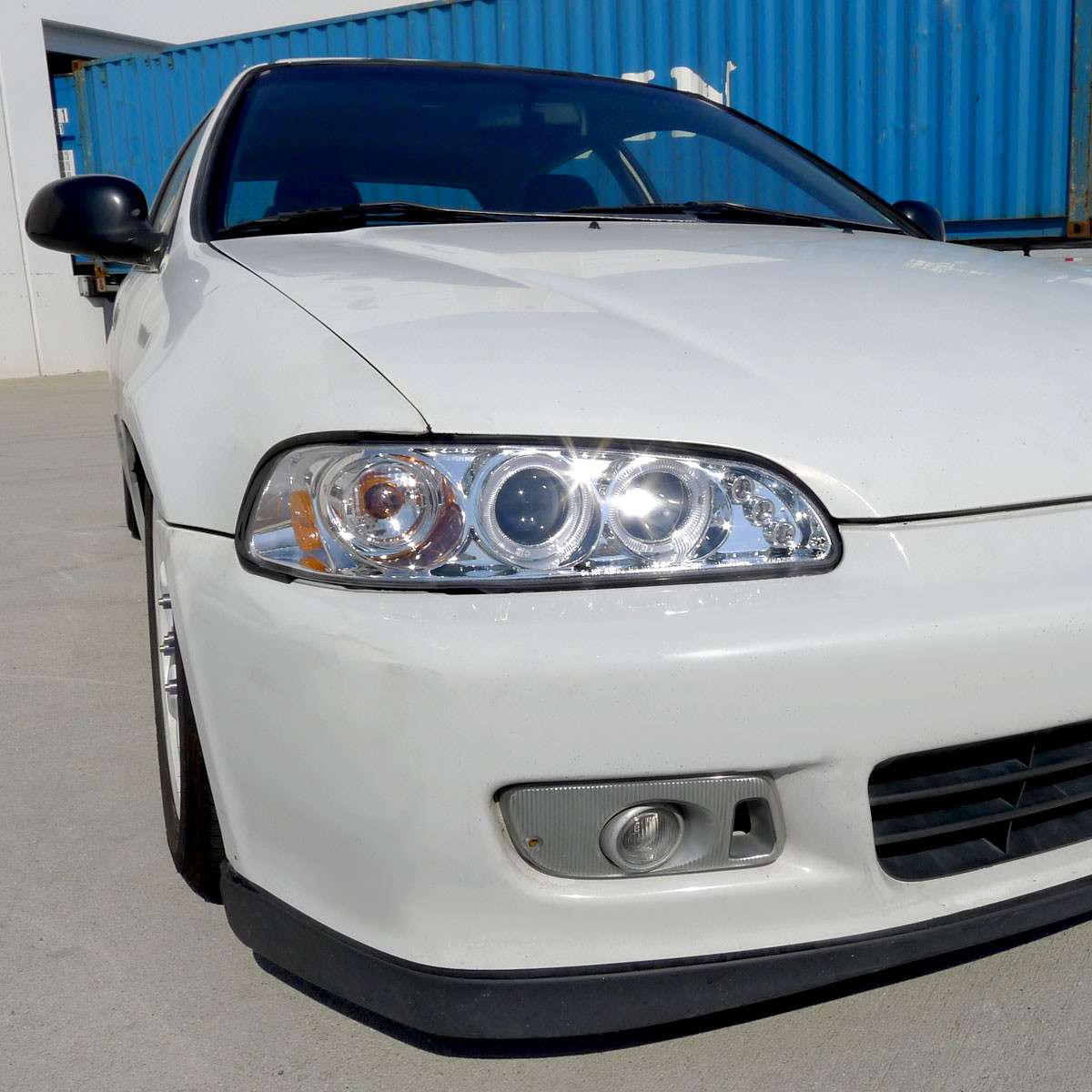 Chrome Housing Clear Lens Headlights Pair For 96-98 Honda Civic – Direct Fit