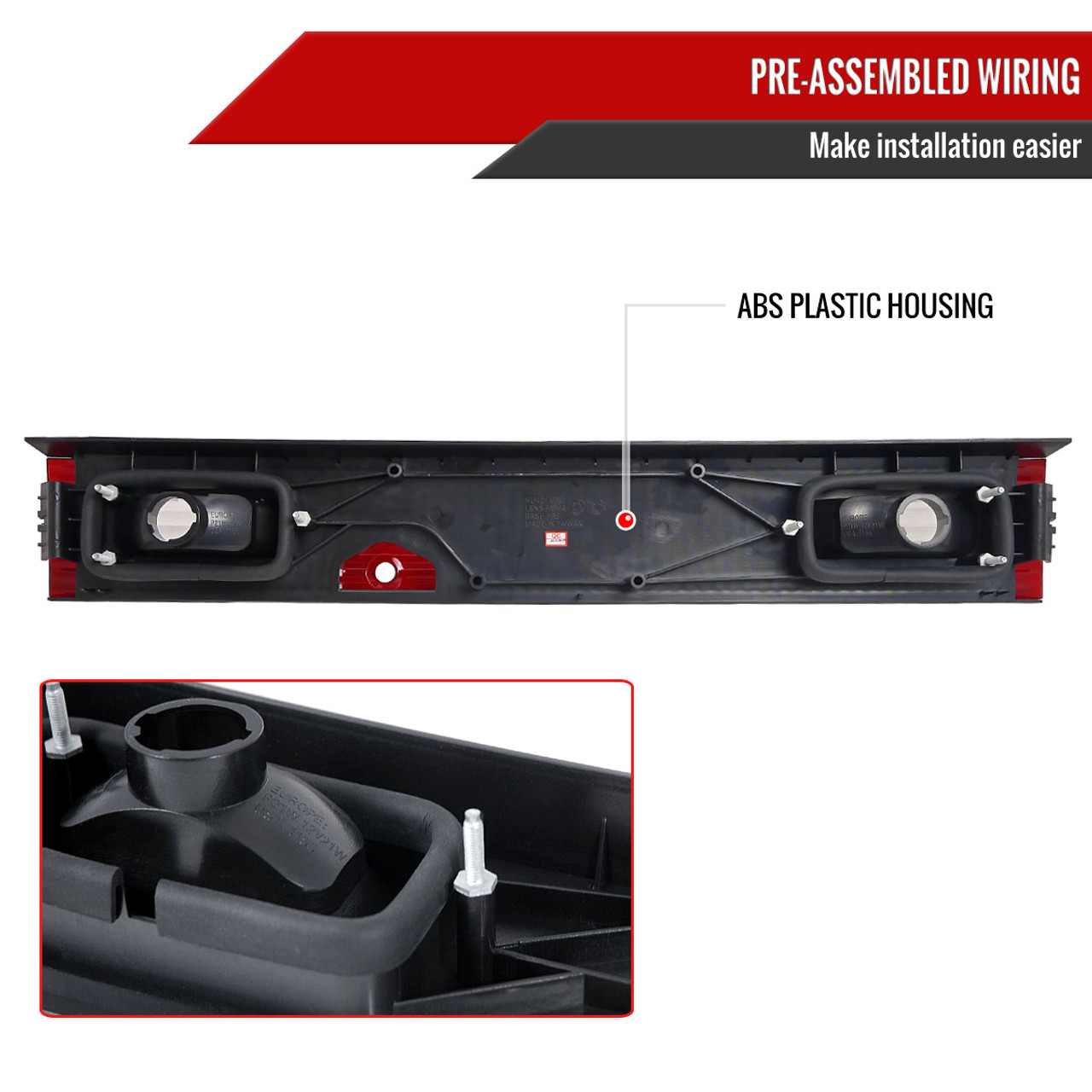 1989-1994 Nissan 240SX S13 Hatchback Center Trunk Light