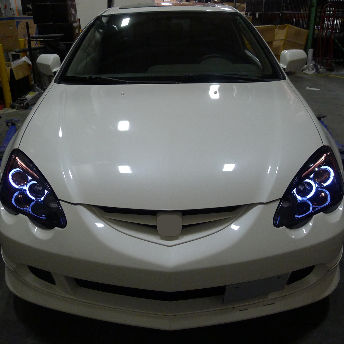 2002-2004 Acura RSX Dual Halo Projector Headlights (Glossy Black