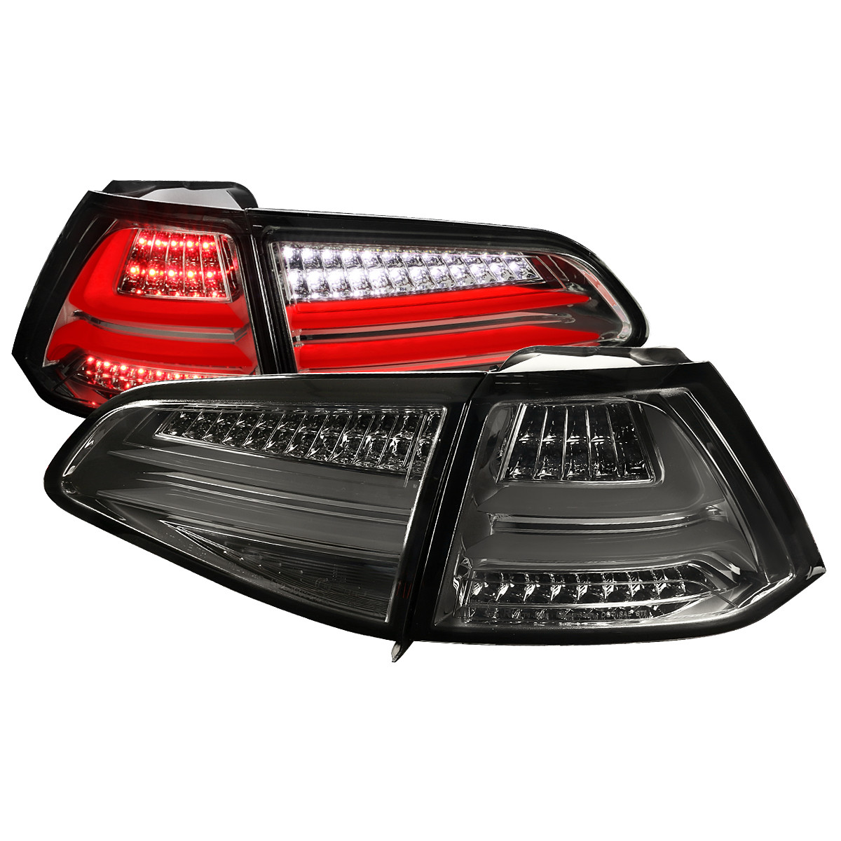2015-2017 Volkswagen Golf/GTI LED Tail Lights (Chrome Housing