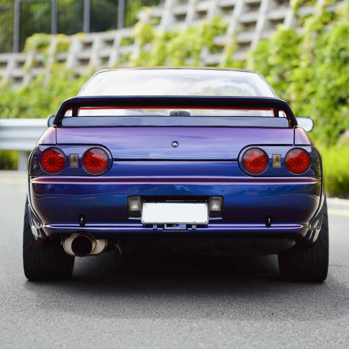 1989-1994 Nissan Skyline GT R32 JDM Red LED Tail Lights (Chrome