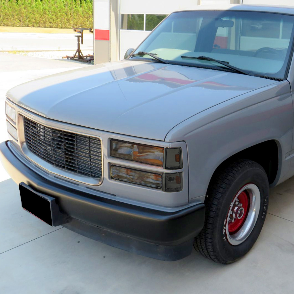 Fit For 88-93 Chevy C/K GMC Sierra Tahoe Clear/Amber LED Tube Headlights - Foto 1