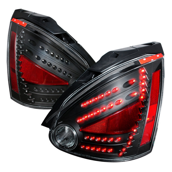 2004-2008 Nissan Maxima LED Tail Lights (Matte Black Housing/Clear Lens)